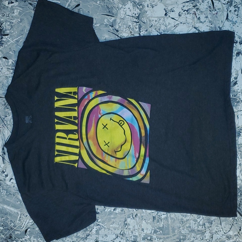 Nirvana band graphic mens tee